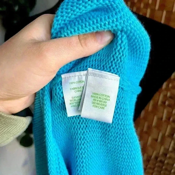 Lilly Pulitzer Blue Knit Sweater 100% Cotton in Blue - Picture 7 of 9